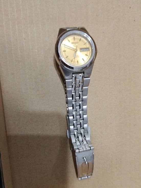 Seiko Accessories - Seiko Silver Bracelet Watch with Gold Dial